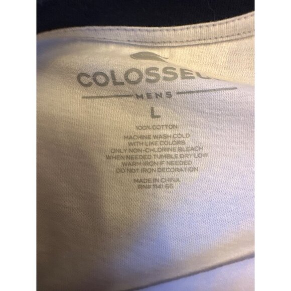 "Michigan" Colosseum Mens Long Sleeve Raglan Tee - Picture 3 of 4